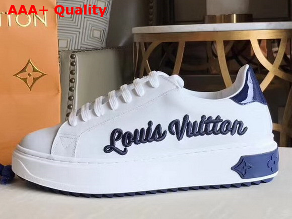 Louis Vuitton Time Out Sneaker Marine Plain Calf Leather 1A3U4H Replica