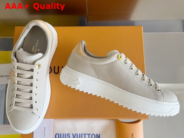Louis Vuitton Time Out Sneaker in Beige Canvas 1AD9C6 Replica