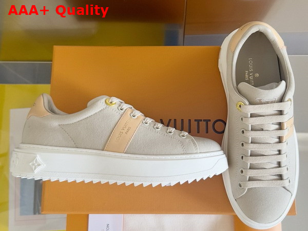 Louis Vuitton Time Out Sneaker in Beige Canvas 1AD9C6 Replica
