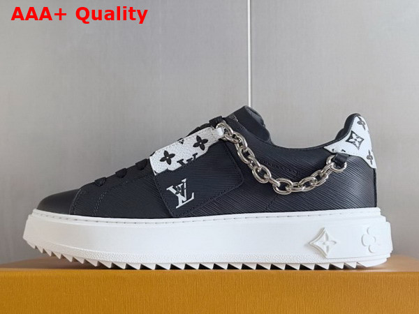 Louis Vuitton Time Out Sneaker in Black Epi Calf Leather 1AHOG9 Replica