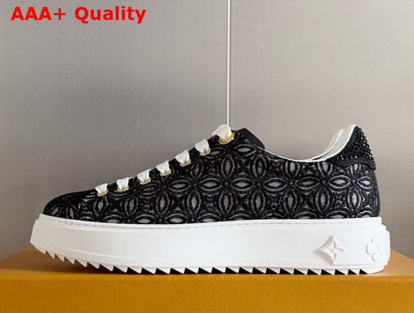 Louis Vuitton Time Out Sneaker in Black Lace 1ACKSW Replica