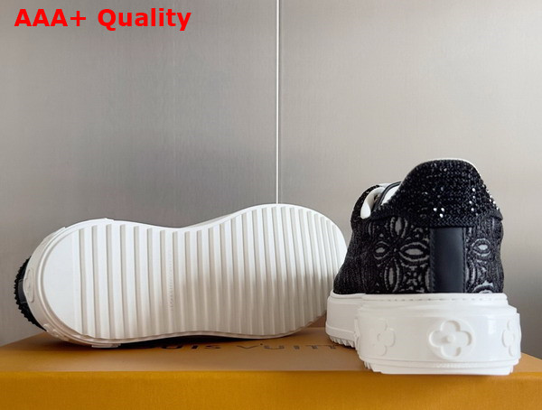 Louis Vuitton Time Out Sneaker in Black Lace 1ACKSW Replica