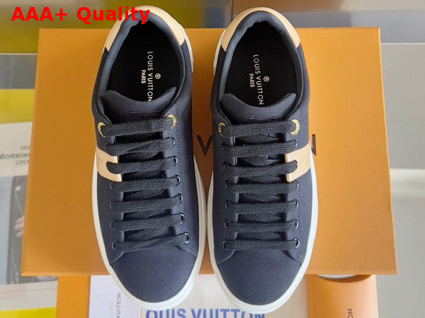 Louis Vuitton Time Out Sneaker in Navy Canvas Replica