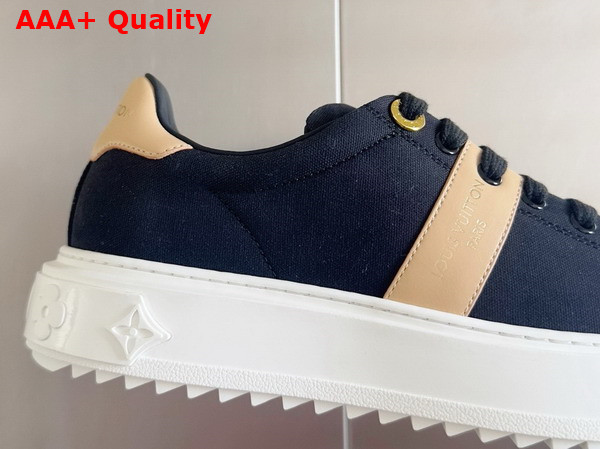 Louis Vuitton Time Out Sneaker in Navy Canvas Replica