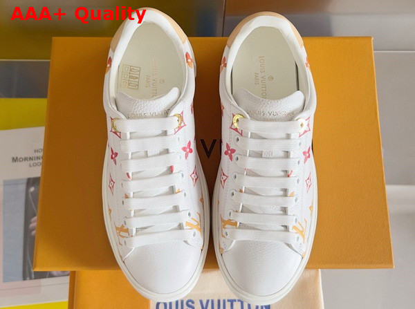 Louis Vuitton Time Out Sneaker in Quartz Pink Monogram Debossed Calf Leather 1ACUI7 Replica