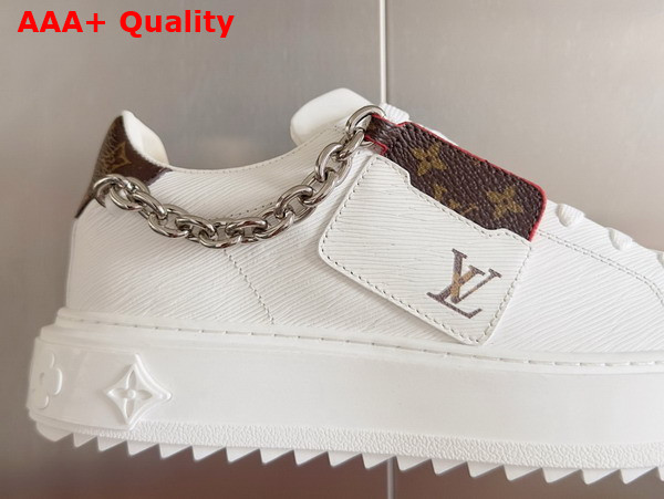 Louis Vuitton Time Out Sneaker in White Epi Calf Leather 1AHOFT Replica