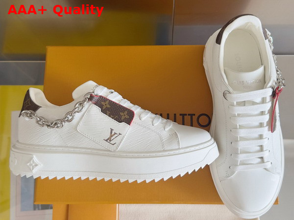 Louis Vuitton Time Out Sneaker in White Epi Calf Leather 1AHOFT Replica