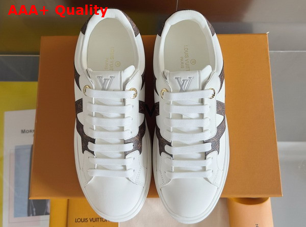 Louis Vuitton Time Out Sneaker in White Plain Calf Leather 1AIEFC Replica