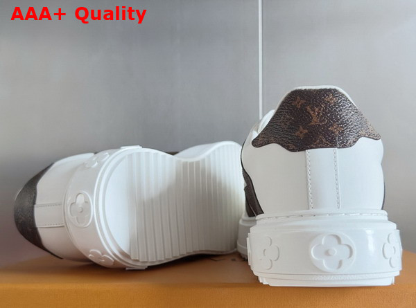Louis Vuitton Time Out Sneaker in White Plain Calf Leather 1AIEFC Replica