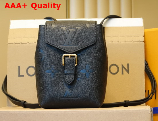 Louis Vuitton Tiny Backpack Black Monogram Empreinte Leather M80596 Replica