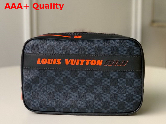 Louis Vuitton Toilet Pouch GM Damier Cobalt Canvas N60245 Replica