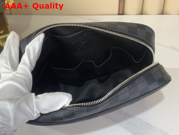 Louis Vuitton Toilet Pouch GM Damier Graphite Canvas N40484 Replica