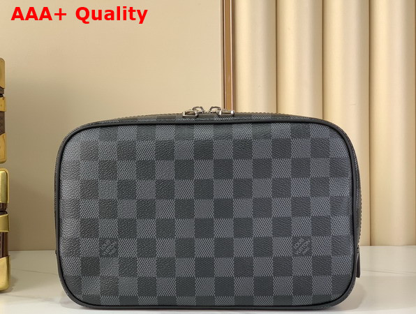 Louis Vuitton Toilet Pouch GM Damier Graphite Canvas N40484 Replica