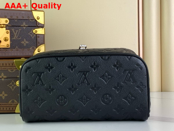 Louis Vuitton Toiletry Bag in Black Monogram Taurillon Leather Replica