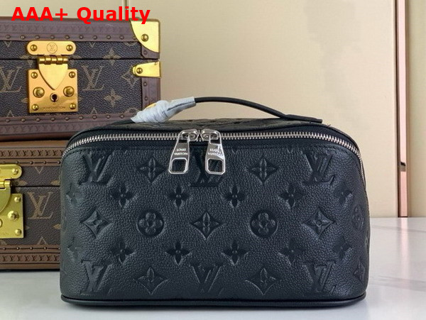 Louis Vuitton Toiletry Bag in Black Monogram Taurillon Leather Replica