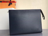 Louis Vuitton Toiletry Pouch 19 EPI Leather Indigo M41366 Replica