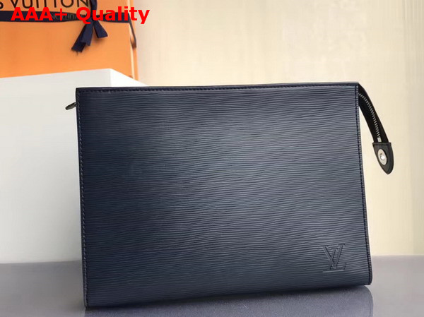 Louis Vuitton Toiletry Pouch 19 EPI Leather Indigo M41366 Replica