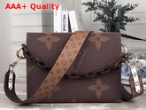 Louis Vuitton Toiletry Pouch 26 in Monogram Reverse Canvas with Wide Shoulder Strap Replica