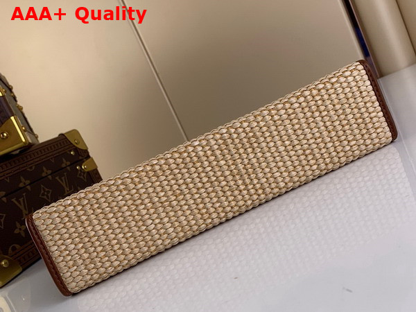 Louis Vuitton Toiletry Pouch On Chain Caramel Brown Raffia Replica