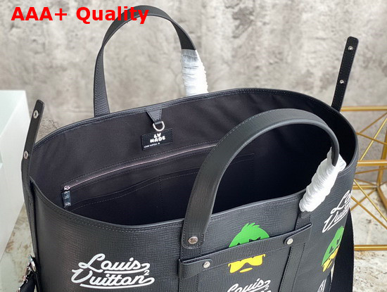 Louis Vuitton Tote Journey Black Cowhide Leather M59373 Replica