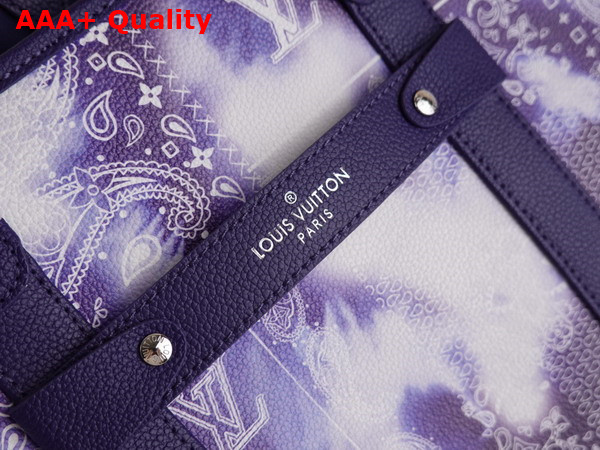 Louis Vuitton Tote Journey Carryall Bag Blue Monogram Bandana Motif M20553 Replica