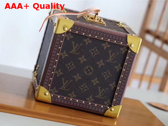 Louis Vuitton Tresor Trunk Monogram Canvas Beige Microfiber Lining Replica