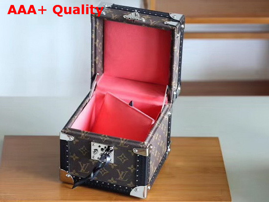 Louis Vuitton Tresor Trunk Monogram Canvas Rouge Fusion Microfiber Lining Replica