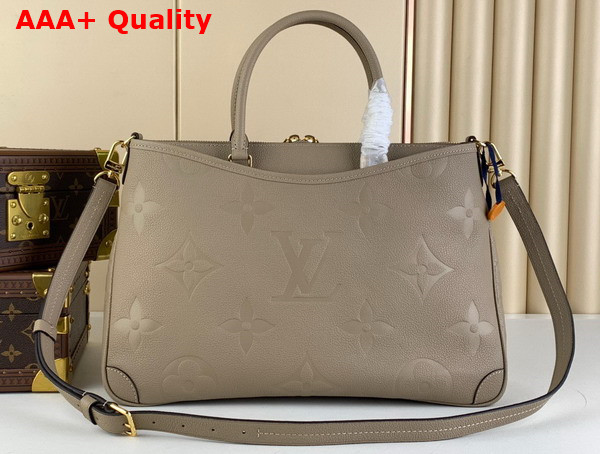 Louis Vuitton Trianon MM Tote in Tourterelle Gray Monogram Empreinte Leather M46504 Replica