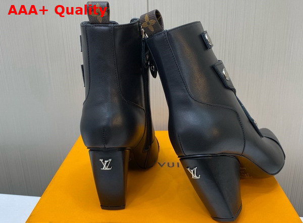 Louis Vuitton Trinity Ankle Boot in Black Calf Leather Replica
