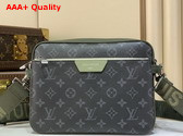 Louis Vuitton Trio Messenger Bag in Khaki Green Monogram Eclipse Coated Canvas M28628 Replica