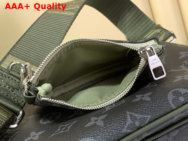 Louis Vuitton Trio Messenger Bag in Khaki Green Monogram Eclipse Coated Canvas M28628 Replica