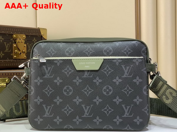 Louis Vuitton Trio Messenger Bag in Khaki Green Monogram Eclipse Coated Canvas M28628 Replica