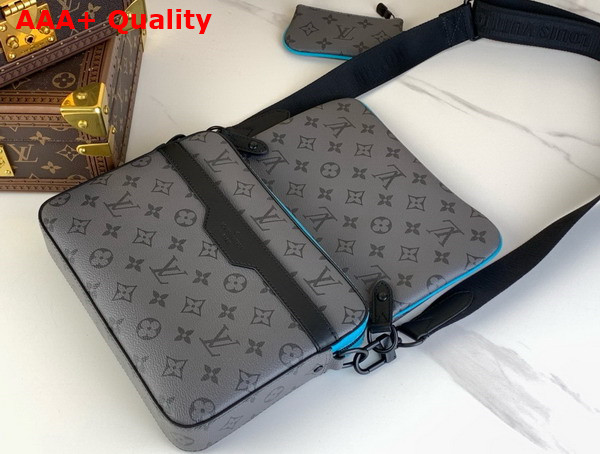 Louis Vuitton Trio Messenger Bag in Monogram Eclipse Reverse Canvas M11648 Replica