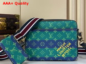 Louis Vuitton Trio Messenger Blue Stripes Monogram Heritage Coated Canvas M26026 Replica