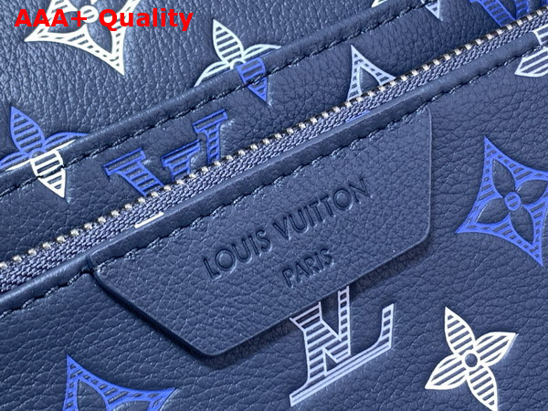 Louis Vuitton Trio Messenger Navy Blue Monogram Shadow Calfskin Leather M28618 Replica