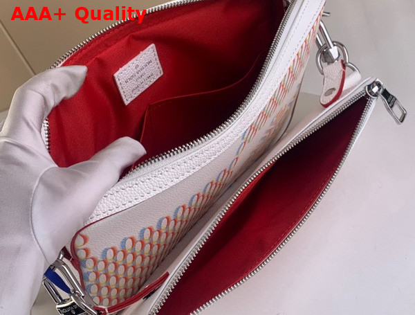 Louis Vuitton Trio Messenger White Damier Spray Cowhide Leather M20665 Replica