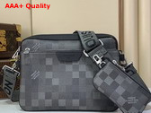 Louis Vuitton Trio Messenger in Black Damoflage Canvas M28602 Replica