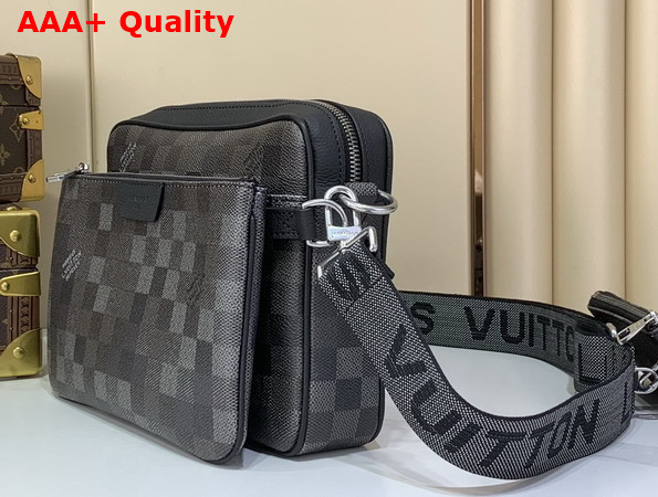 Louis Vuitton Trio Messenger in Black Damoflage Canvas M28602 Replica
