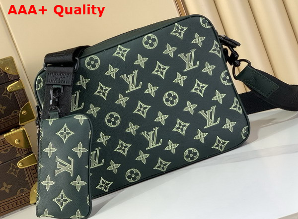 Louis Vuitton Trio Messenger in Forest Green Monogram Shadow Leather M27154 Replica