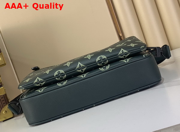 Louis Vuitton Trio Messenger in Forest Green Monogram Shadow Leather M27154 Replica