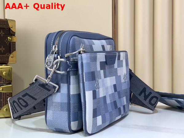 Louis Vuitton Trio Messenger in Indigo Blue Damoflage Canvas M28601 Replica