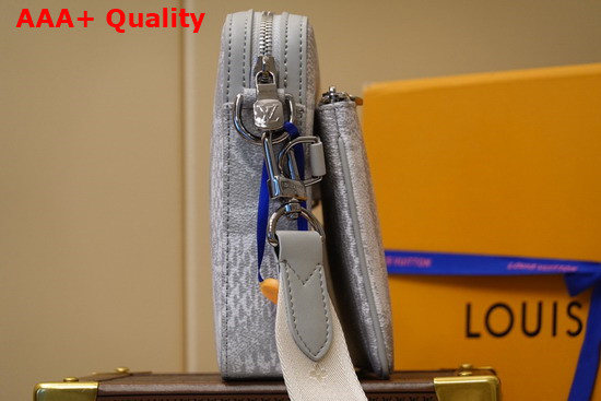 Louis Vuitton Trio Messenger in Stone Gray Damier Salt Canvas N50068 Replica