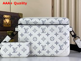 Louis Vuitton Trio Messenger in White Monogram Shadow Calf Letaher M24754 Replica