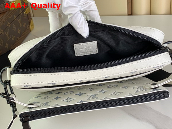 Louis Vuitton Trio Messenger in White Monogram Shadow Calf Letaher M24754 Replica