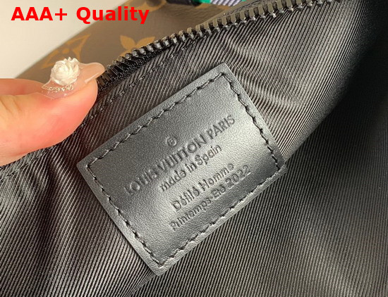 Louis Vuitton Trio Pouch Monogram Coated Canvas and Black Taurillon Monogram Leather M59681 Replica