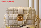 Louis Vuitton Troca MM Handbag Beige Damier Quilt Lambskin M59111 Replica
