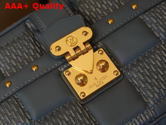 Louis Vuitton Troca PM Handbag Glacier Damier Quilt Padded Lambskin M59115 Replica