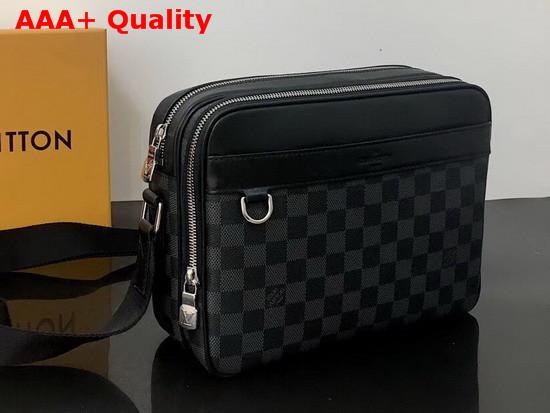 Louis Vuitton Trocadero Messenger NM PM Damier Graphite Coated Canvas N40087 Replica