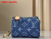 Louis Vuitton Trousse Speedy Monogram Denim Blue Denim M27604 Replica