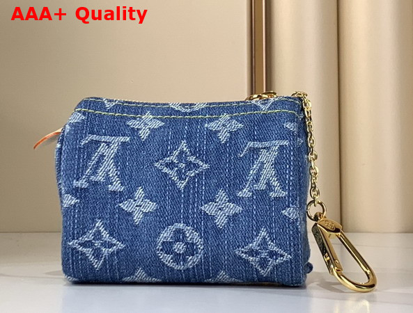 Louis Vuitton Trousse Speedy Monogram Denim Blue Denim M27604 Replica